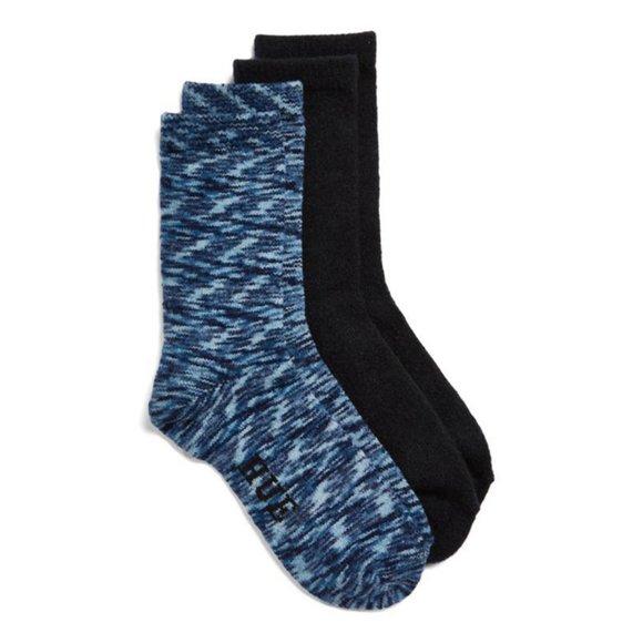 New HUE Women's Space Dye 2 Pack Boot Socks - Picture 1 of 4